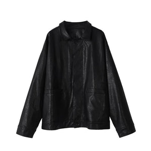 Black Faux Leather Jacket