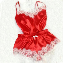 Stretch Satin Two-piece Pajama Set