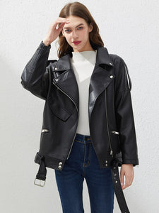 Fitaylor Faux Leather Jacket