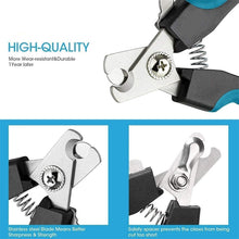 Stainless Steel Professional Pet Nail Clippers with Safety Guard