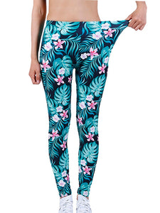 Colorful Print High Waist Soft Leggings