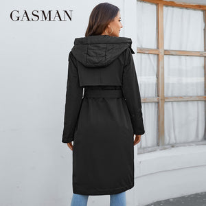 Down Long Thin Cotton Coat