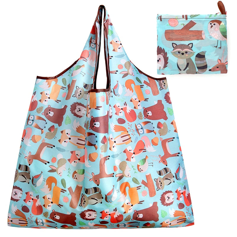 Thick Large Nylon ECO Reusable Polyester Shoulder Bag