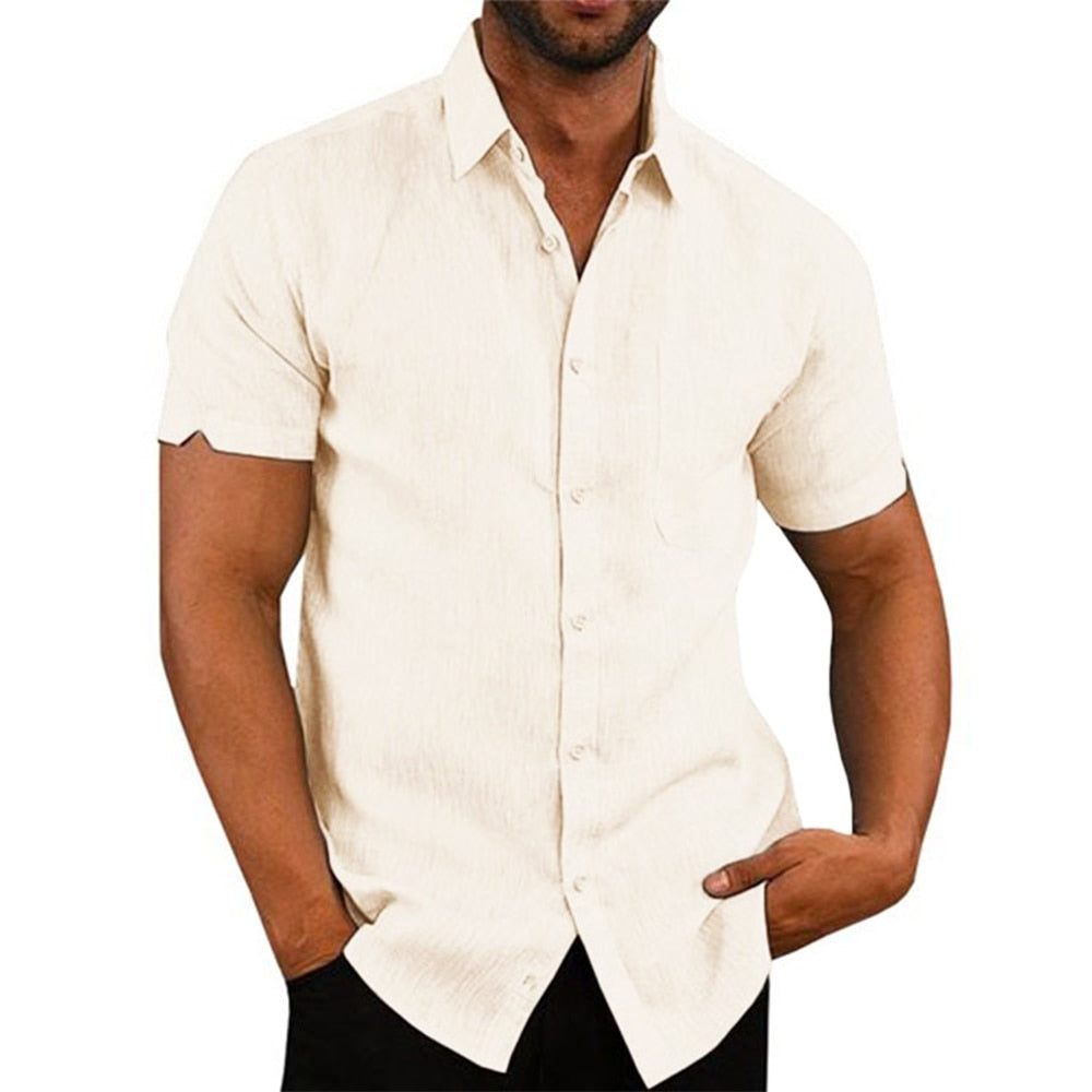 Linen Short-Sleeved Shirt