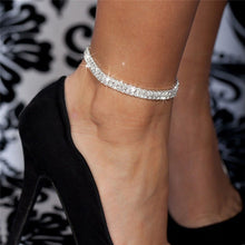 Huitan Rhinestone Chain Anklet