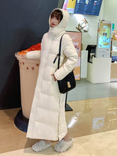 X-long Hooded Thick Down Cotton Winter Coat