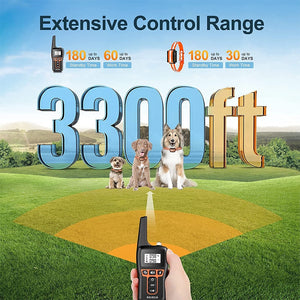1000m Remote Control Waterproof Rechargeable Electric Dog Training Collar