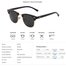 Semi Rimless Polarized Sunglasses