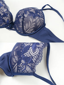 Lace Intimate Push up Bra and Thong Set