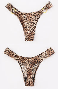 Leopard Print Low-rise Thong