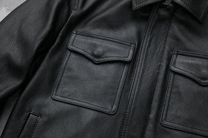 Genuine Leather Classic Black Jacket