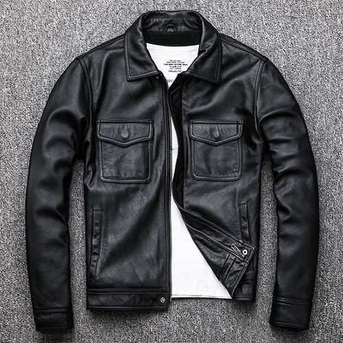 Genuine Leather Classic Black Jacket