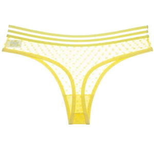 Cotton Transparent Low-Rise Seamless Panties