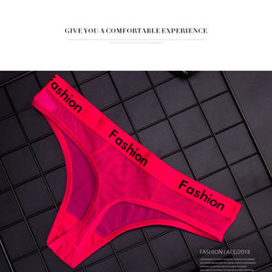 Cotton Transparent Low-Rise Seamless Panties