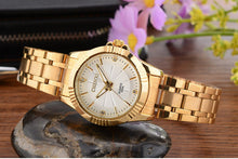 Classic Delicate Rhinestone Couple's Stainless Steel Watches