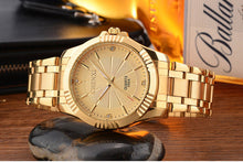 Classic Delicate Rhinestone Couple's Stainless Steel Watches