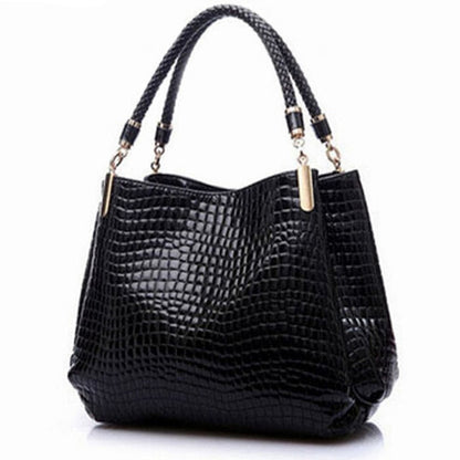 Designer Crocodile Print Two-strap Purse