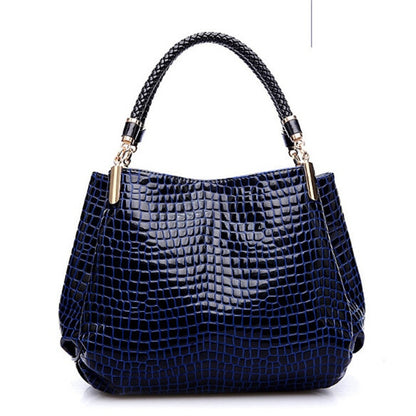 Designer Crocodile Print Two-strap Purse