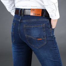 Business Style Slim Fit Straight Jeans