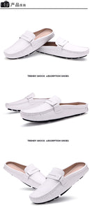 Flat Soft Leather Slip-on Loafer