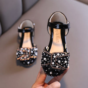 Pearl Rhinestone Shining Princess Shoes