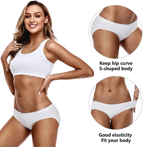 3PCS/Set Cotton Solid Color Low-Rise Panties