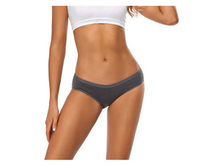 3PCS/Set Cotton Solid Color Low-Rise Panties