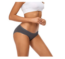 3PCS/Set Cotton Solid Color Low-Rise Panties