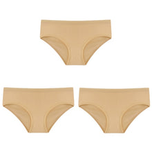 3PCS/Set Cotton Solid Color Low-Rise Panties