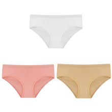 3PCS/Set Cotton Solid Color Low-Rise Panties