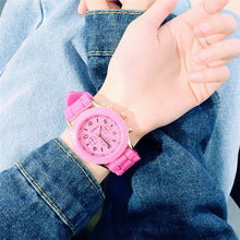 Classic Style Geneva Jelly Macaron Silicone Watch