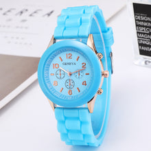 Classic Style Geneva Jelly Macaron Silicone Watch