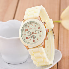 Classic Style Geneva Jelly Macaron Silicone Watch