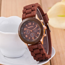 Classic Style Geneva Jelly Macaron Silicone Watch