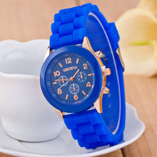 Classic Style Geneva Jelly Macaron Silicone Watch