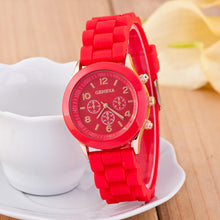 Classic Style Geneva Jelly Macaron Silicone Watch