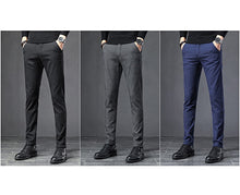 Business Dress Elastic Waist Frosted Fabric Pants