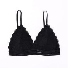 French Style Triangle Cup Deep V Wireless Soft Thin Seamless Bra