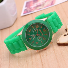 Classic Style Geneva Jelly Macaron Silicone Watch