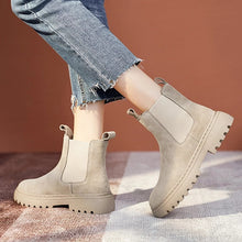 Chunky Suede  Ankle Boots