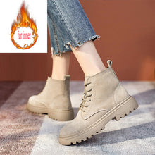 Chunky Suede  Ankle Boots