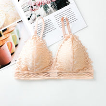 French Style Triangle Cup Deep V Wireless Soft Thin Seamless Bra