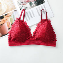 French Style Triangle Cup Deep V Wireless Soft Thin Seamless Bra