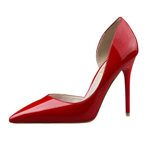 BIGTREE Patent Leather Pump Stilettos