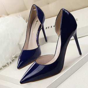 BIGTREE Patent Leather Pump Stilettos