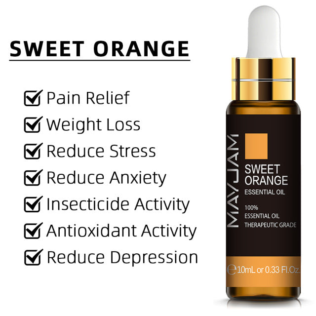 10ml Pure Plant Essential Oil For Humidifier Diffusers