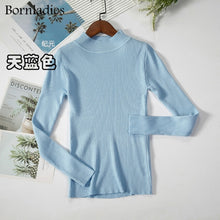 Bornladies Basic Turtleneck Knitting Bottoming Warm Sweaters