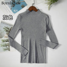 Bornladies Basic Turtleneck Knitting Bottoming Warm Sweaters