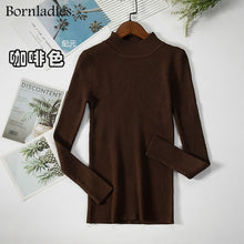 Bornladies Basic Turtleneck Knitting Bottoming Warm Sweaters