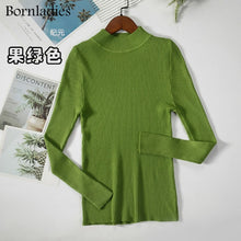 Bornladies Basic Turtleneck Knitting Bottoming Warm Sweaters